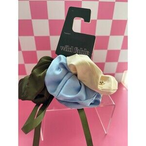 3 Silk Scrunchies